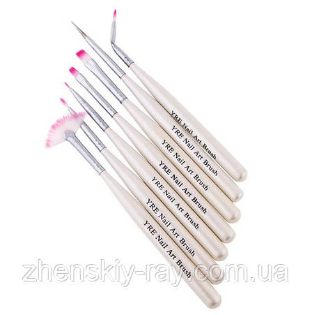 Набір пензлів для малювання Yre Nail Art Brush,7 шт., фото 2