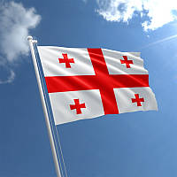 Флаг Грузии Атлас, 1,5х1 м, Карман под древко