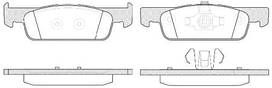 Колодки гальмівні передні Logan II 1.2-1.5DCI REMSA 1540.00