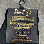 Носки мужские хлопок вышивка Pier Luigi, Турция, без шва, размер 39-41, чёрные, 02556, фото 3