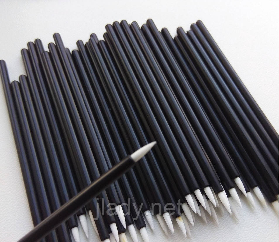 Пензлик для макіяжу, білий (Пакет 50 шт.), фото 1