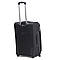 Тканинна валіза Wings 6802 маленька на 2 колесах Ручна поклажа (S) Чорний, фото 4