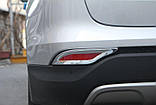 Хром накладки на галогенки Hyundai Santa Fe 2012- C452, фото 5