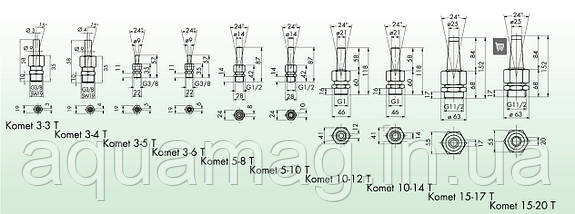Фонтанна насадка Oase Komet 5-8T, фото 3