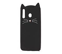 Чехол 3D Animal для Samsung Galaxy M30 Cat Black