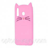 Чехол 3D Animal для Samsung Galaxy A60 Cat Pink