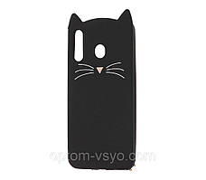 Чохол 3D Animal для Samsung Galaxy A60 Cat Black