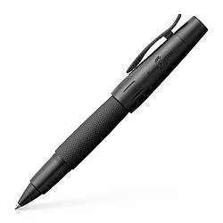 Ручка ролер Faber-Castell E-motion Pure Black, корпус металевий матовий чорний, 148625