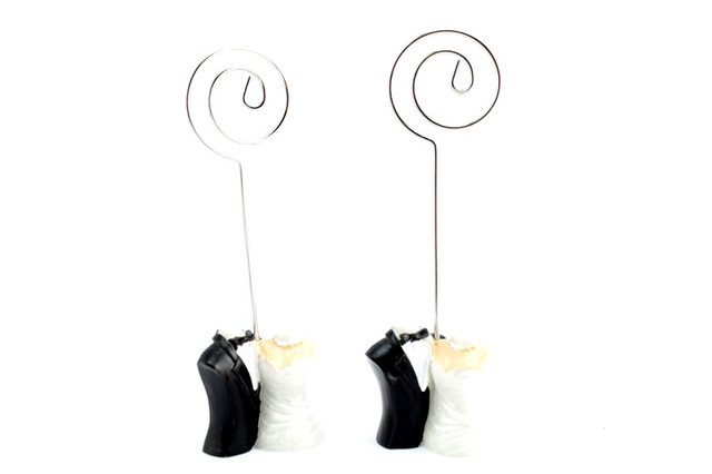 Свадебная подставка-держатель Невеста и Жених (2 шт) Свадебная подставка-держатель Невеста и Жених (2 шт)