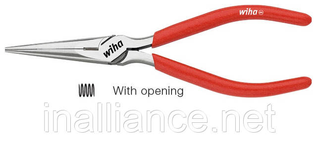 Плоскокруглогубці 160 мм з різальною крайкою і відкривальною пружиною Classic Wiha 10349