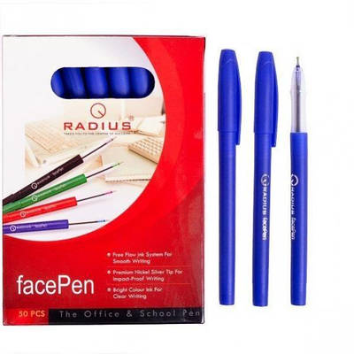 Ручка синя "FacePen" RADIUS 1 шт. 