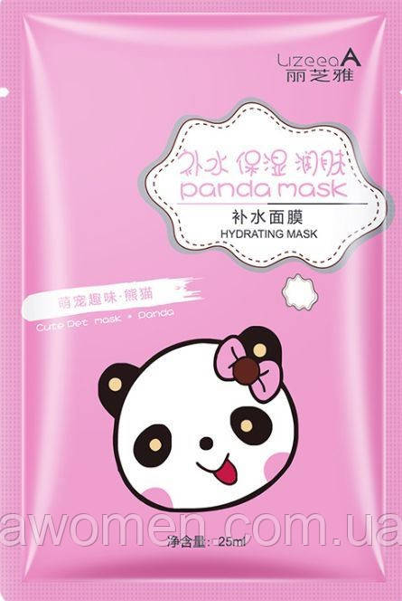 Пом'якшувальна тканинна маска для обличчя з принтом Панда LizeeaA Animal Panda 25 g