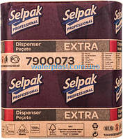 Бумажные полотенца листовые, белые, z-укладка, selpak pro. Extra