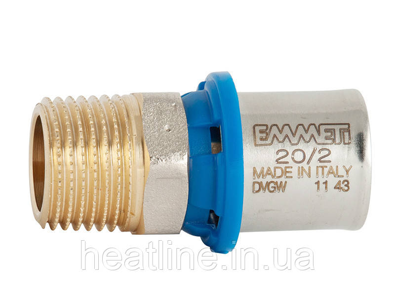 Муфта з зовнішньою різзю Emmeti (FIV) 20х3/4" (Пресс фітинг)