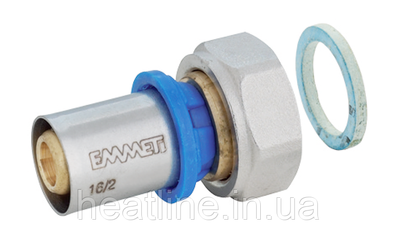 Муфта з накидною гайкою Emmeti (FIV) 20х3/4" (Пресс фітинг), фото 1