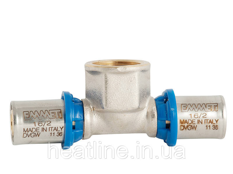 Трійник з внутрішньою різзю Emmeti (FIV) 20х1/2"х20 (Пресс фітинг)