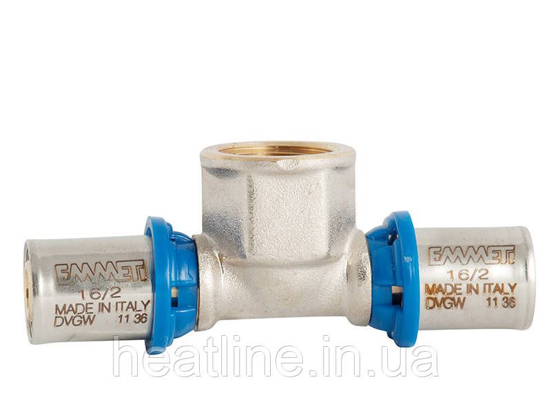 Трійник з внутрішньою різзю Emmeti (FIV) 20х3/4"х20 (Пресс фітинг)