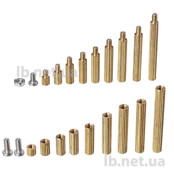 Стійка кругла латунна ММ/М2х10, фото 1