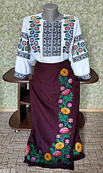 Український національний костюм "Загадка" бордо