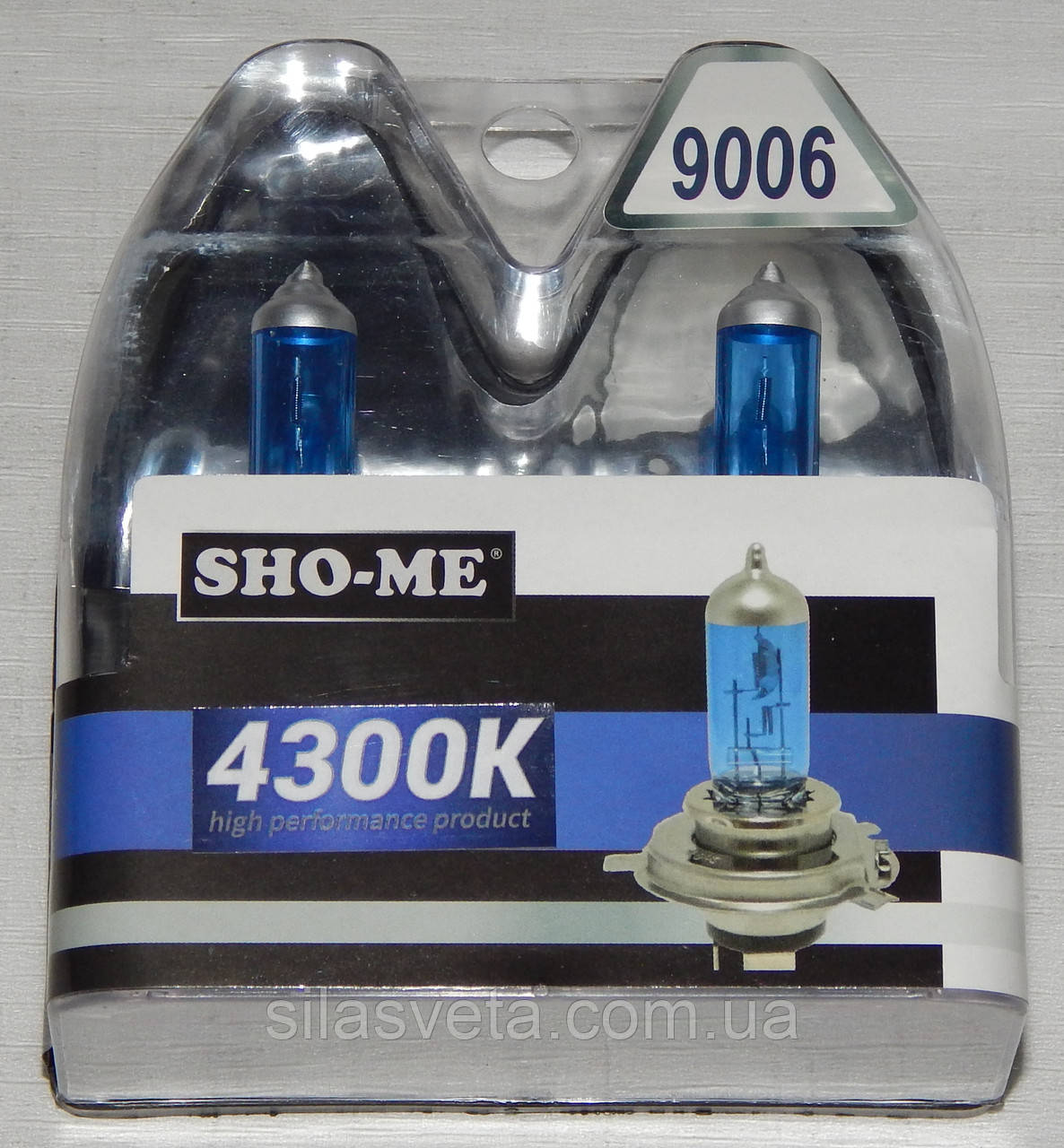 Автомобільні галогенні лампи "SHO-ME" (HB4) (51W)(+120%)(4300K)