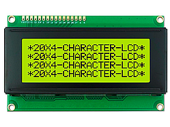Індикатор РКІ LCD 2004 з підсвічуванням жовто-зелений