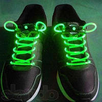 Светящиеся шнурки II-го поколения зеленые.
