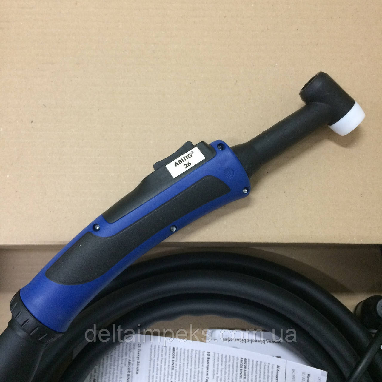 Зварювальний пальник ABITIG 26 GRIP, 4 м керування подаванням газу кнопкою - фото 1 - id-p200622221