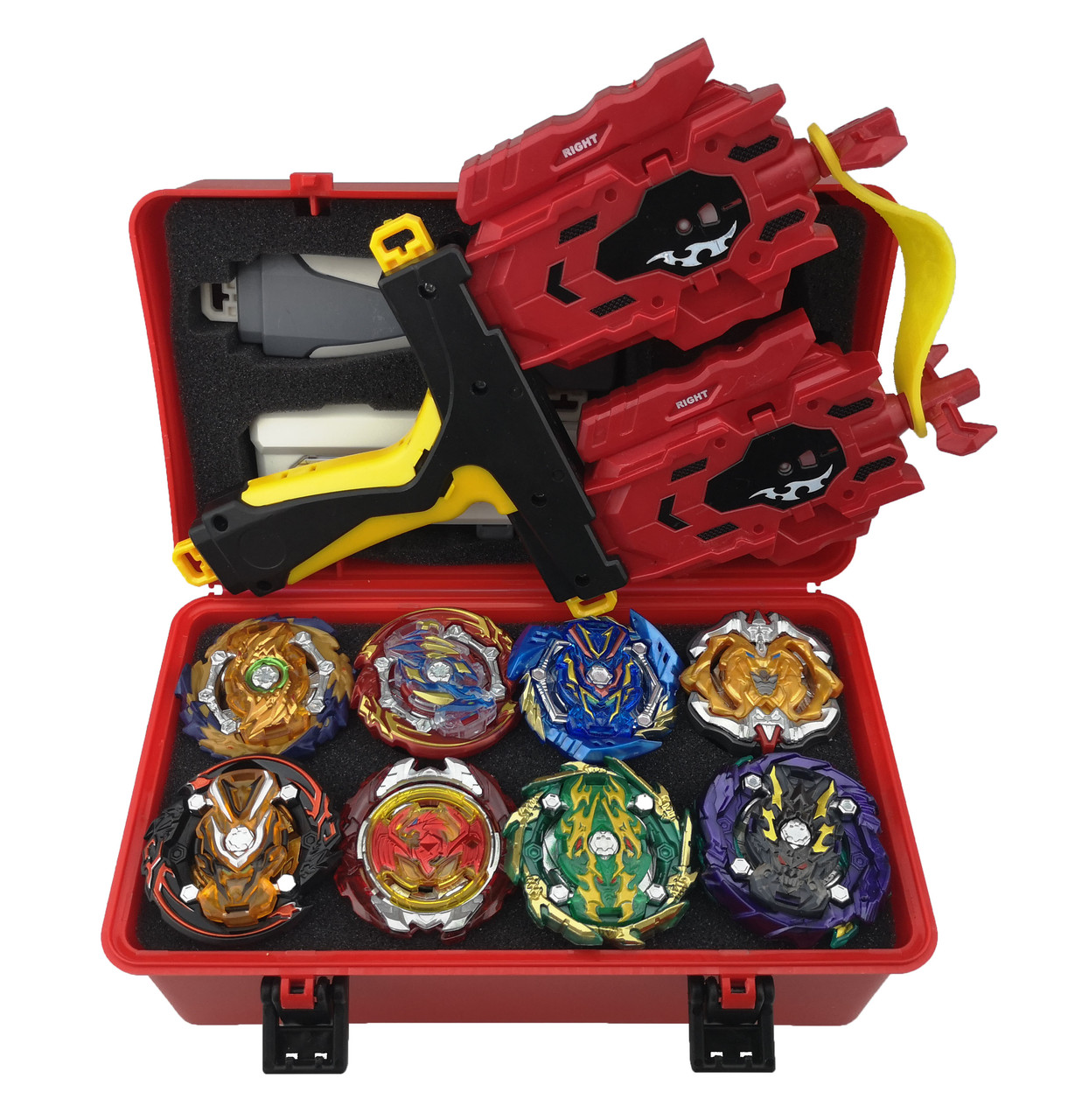 Набір Beyblade Box 8 шт. бейблейт, серія Red Dragon (Dram)