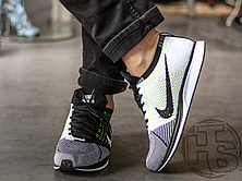 Чоловічі кросівки Nike Flyknit Racer Black White Volt 526628-011, фото 3