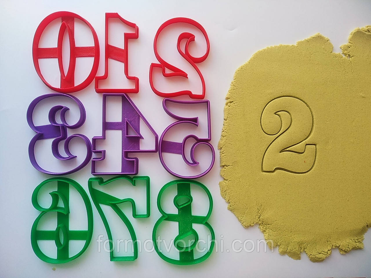Форми-вирубки для пряників "Набір цифр 7"