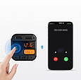 Bluetooth FM модулятор SUPER BASS v5.0 (гучний зв'язок + 2хUSB + microSD + вольтметр), фото 5