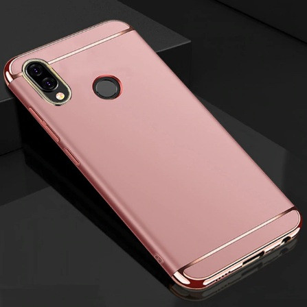 Чохол із золотими вставками для Samsung A30 2019 / A305F Рожевий