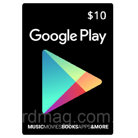 Подарункова карта Google Play Gift Card на суму 10 USD, US-регіон, фото 1