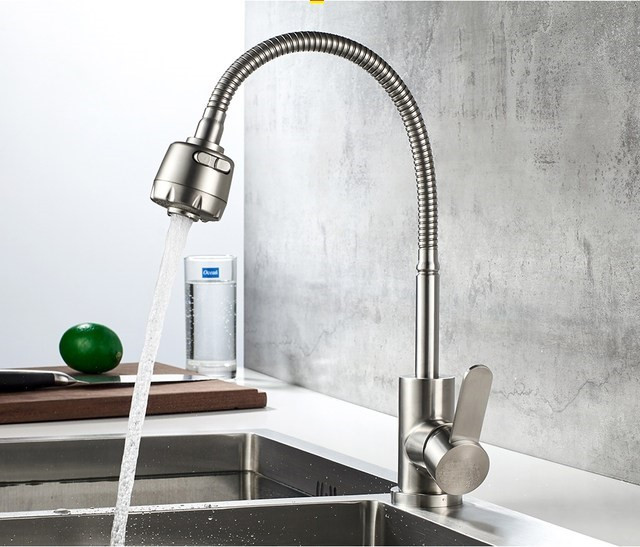 Змішувач для кухні з неіржавкої сталі (SUS304) SANTEP 649, фото 1