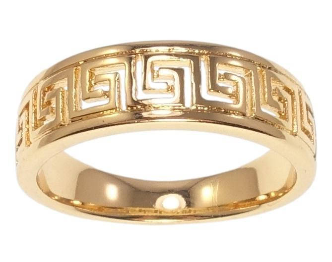 

Кольцо Xuping Позолота 18K "Меандровый орнамент" р.17