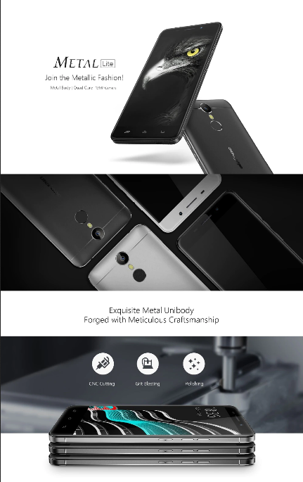 

Ulefone Metal Lite (корпус - металл). 5".4G.2SIM.RAM 3GB.ROM 16GB.8 ядер.5 и 13mPix.Fingerprint unlock, Серебристый