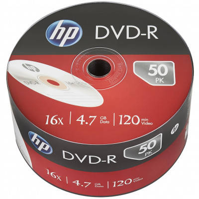

Диск DVD HP DVD-R 4.7GB 16X 50шт (69303/DME00070-3)