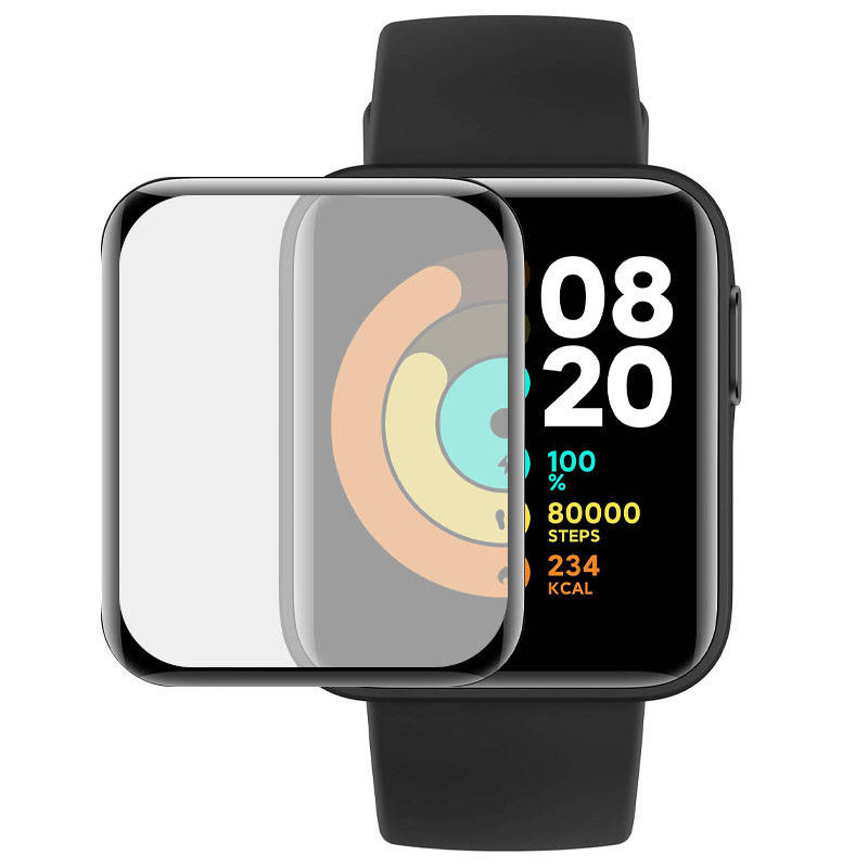 

Полимерная пленка 3D (на весь экран) для Xiaomi Redmi Watch 2 Lite, Черный