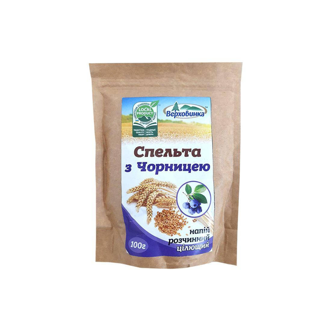 

Напиток растворимый Спельта с черникой, 100 г, Верховина