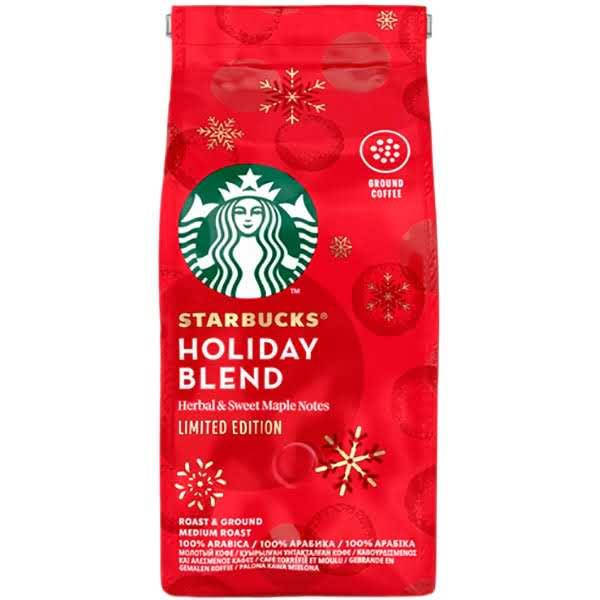 

Кофе Starbucks Holiday Blend Herbal And Sweet Maple Notes Ground Coffee