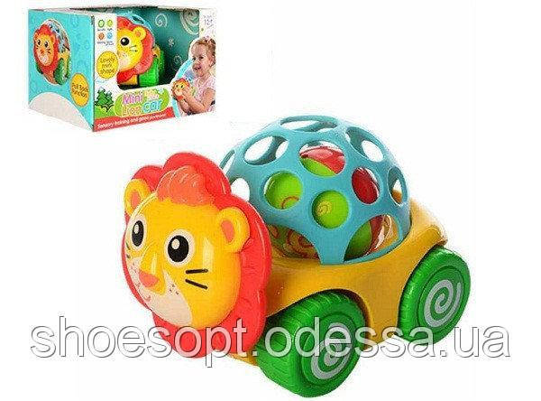 Розвивальне брязкальце прорізувач Лев, фото 1