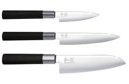 Набір із 3 ножів KAI WASABI Black 67S-310 (6710P/6715U/6716S)
