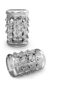 Насадка на пеніс із пухирцями Stay Hard — Cock Sleeve 05, Clear