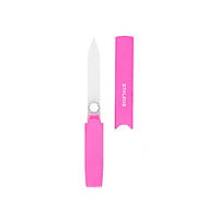Пилочка стеклянная в пластиковом футляре для натуральных ногтей Сталекс Staleks BEAUTY & CARE 13 128мм розовая