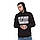 Худі parental advisory white logo | чорна толстовка, фото 3