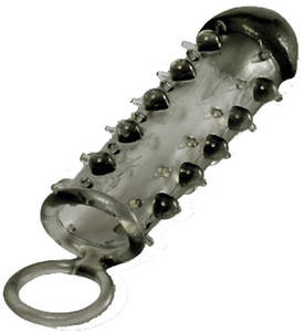 Насадка на член з петлею для мошонки Samurai Penis Sleeve, Black