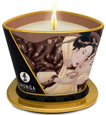 Масажна свічка масло MASSAGE CANDLE INTOXICATING CHOCOLATE, 170 мл