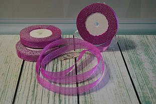 Стрічка парча, 15 мм (22метра), колір — фуксія