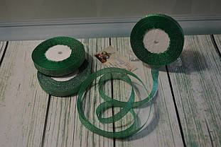 Стрічка парча, 15 мм (22метра), колір — бірюзовий