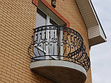 Перила ковані на балкон арт.кп 30, фото 4